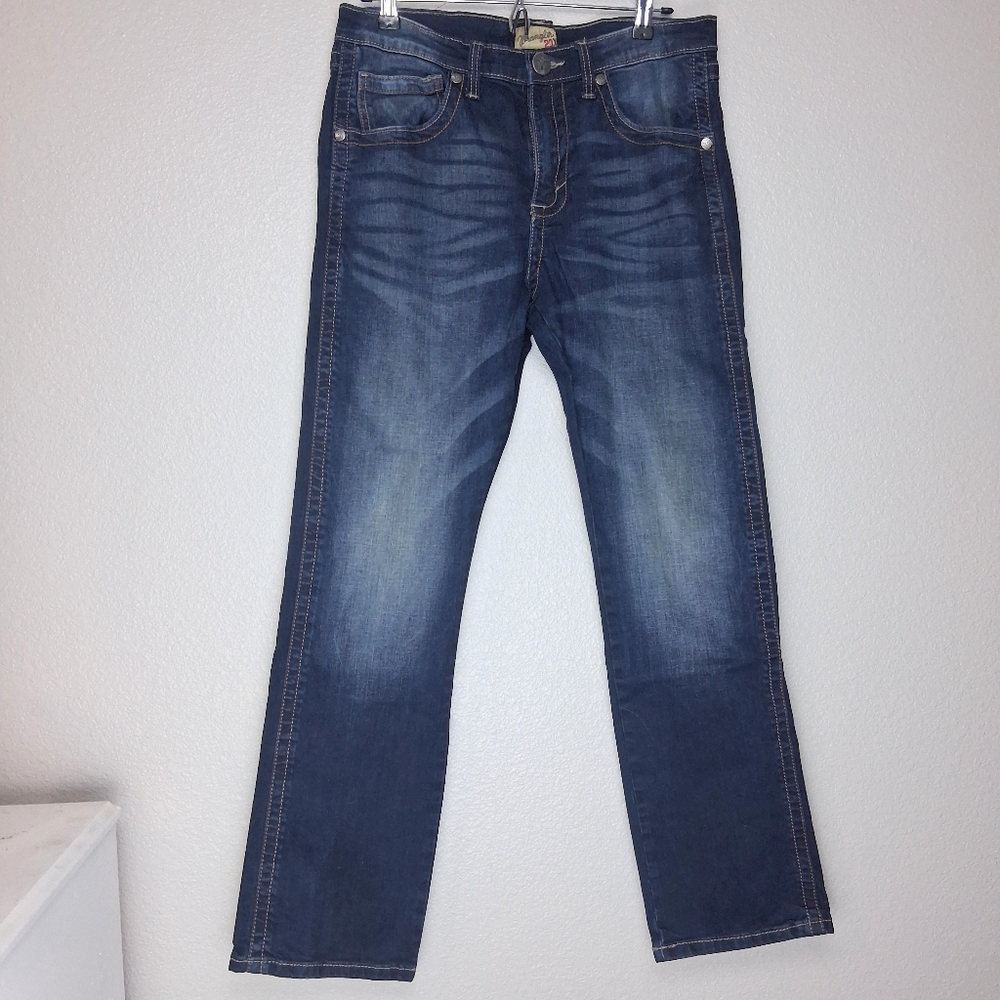 Wrangler 20x Dark Wash Mens Denim Jeans Size 33x32